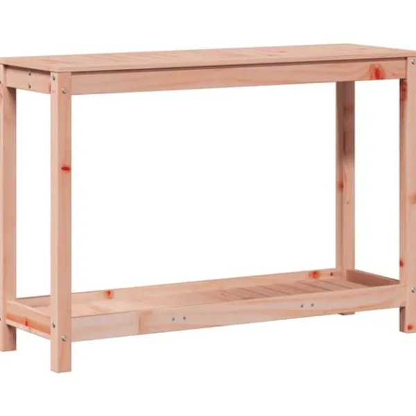New Plantebord med hylde i massivt douglasgran - Robuste træmøbler | Størrelse: 108x35x75 cm Plantningsbænke