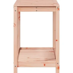 Sale Plantebord med hylde i massivt douglasgran - Robuste udendørs møbler | Størrelse: 108x50x75 cm Plantningsbænke