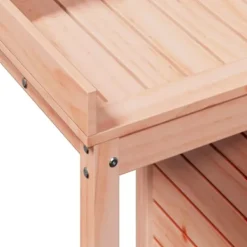 Plantebord med hylder i massivt douglasgran | Størrelse: 82,5x50x109,5 cm Plantningsbænke