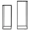 Outlet Plantebord, Robust Metal Design, Alsidig til Indendørs/Udendørs Brug,Sort Plantestativer