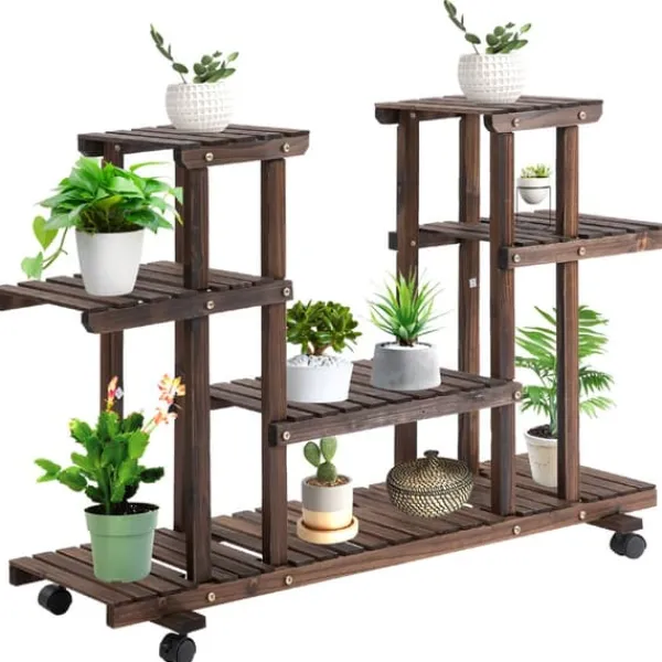 Sale Plantebord, 123,5x33x80 cm, Brun Krukker & Plantebeholdere
