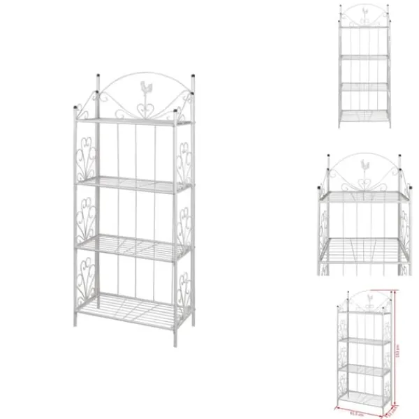 Plantestativer^Planteborde - Hvit Firkantet Plantestativ