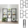 Sale Planteborde - Living blomsterstativ 83x25x80 cm jern sort Plantestativer