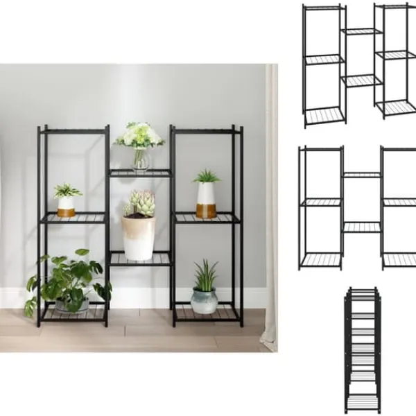 Sale Planteborde - Living blomsterstativ 83x25x80 cm jern sort Plantestativer
