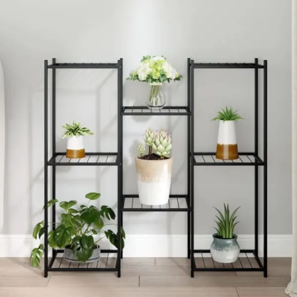 Sale Planteborde - Living blomsterstativ 83x25x80 cm jern sort Plantestativer