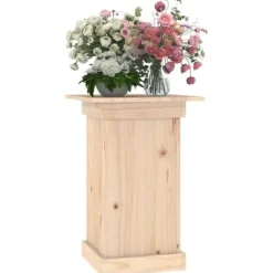 Plantestativer^Planteborde - Living blomsterstander 40x40x60 cm massivt fyrretræ