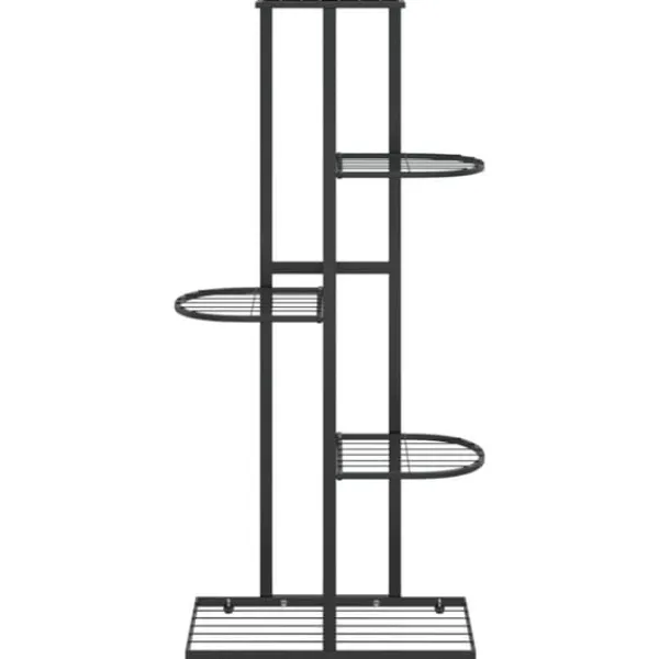 New Planteborde - Living blomsterstativ i 5 niveauer 43x22x98 cm metal sort Plantestativer