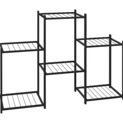 Plantestativer^Planteborde - Living blomsterstativ 83x25x60 cm jern sort