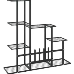 Plantestativer^Planteborde - Living blomsterstativ 94,5x25x88 cm metal sort