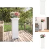 Plantestativer^Planteborde - Living blomsterstander 40x40x90 cm massivt fyrretræ hvid