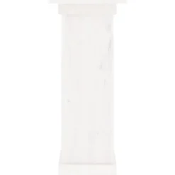 Plantestativer^Planteborde - Living blomsterstander 40x40x90 cm massivt fyrretræ hvid