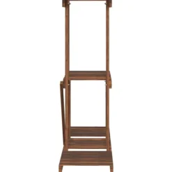 Discount Planteborde - Living blomsterstativ 81x25x75,5 cm massivt fyrretræ Plantestativer
