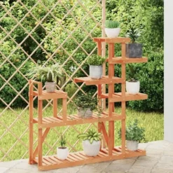 Online Planteborde - Living blomsterstativ 110x25x111 cm massivt fyrretræ Plantestativer