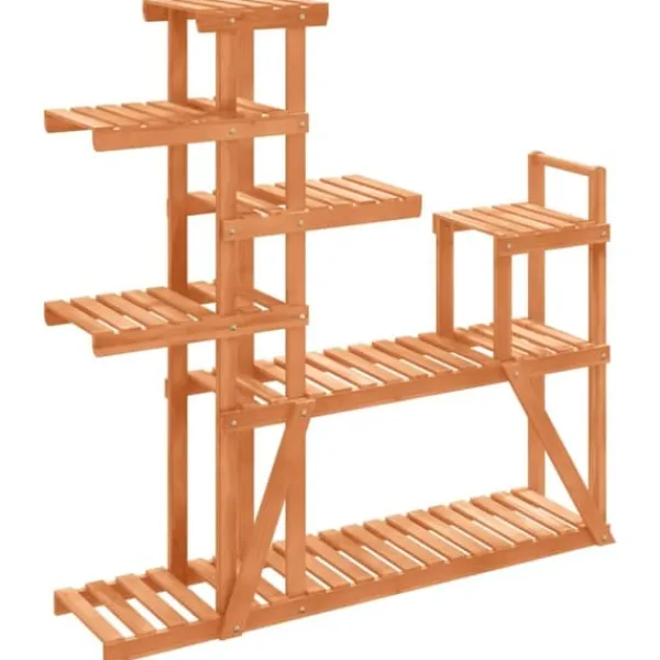 Online Planteborde - Living blomsterstativ 110x25x111 cm massivt fyrretræ Plantestativer