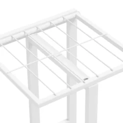 Plantestativer^Planteborde - Living blomsterstativ i 4 niveauer 43x22x76 cm metal hvid