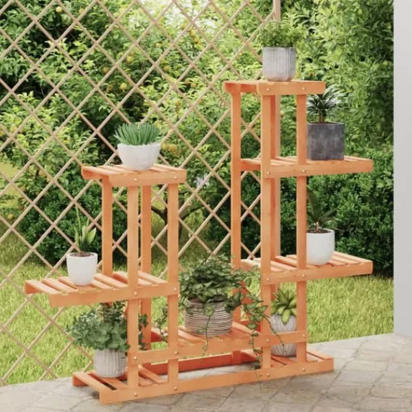 Best Planteborde - Living blomsterstativ 95x25x96 cm massivt fyrretræ Plantestativer