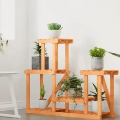 Sale Planteborde - Living blomsterstativ 90x25x73,5 cm massivt fyrretræ Plantestativer