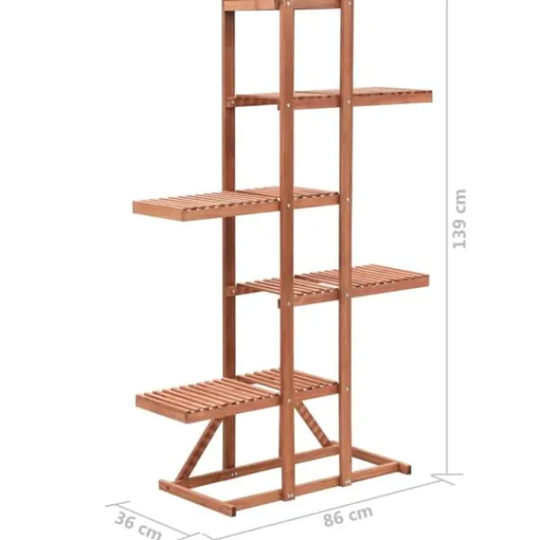 Planteborde - Living plantestativ 86x36x139 cm cedertræ Plantestativer