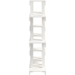 Clearance Planteborde - Living plantestativ 104,5x25x109,5 cm massivt fyrretræ hvid Plantestativer