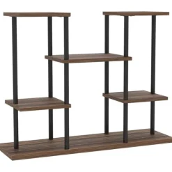 Discount Planteholder 4 niveauer 61,5 cm træ kulbrun til inde/ude Plantestativer