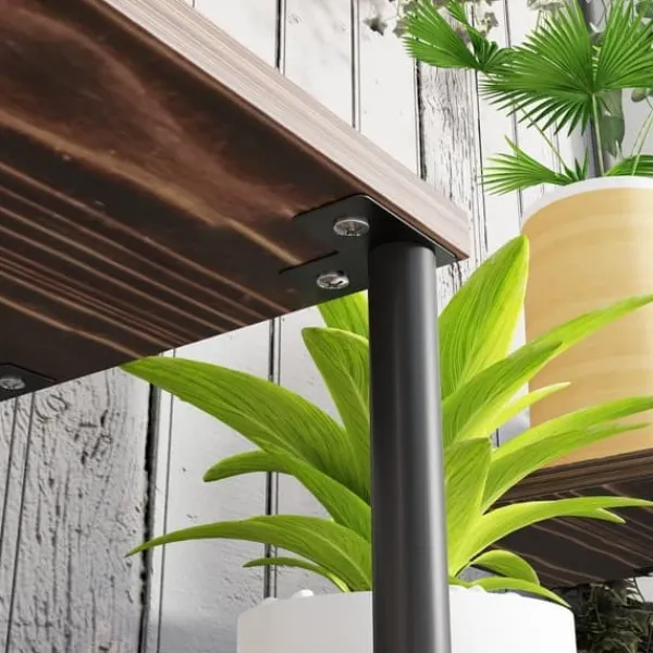 Discount Planteholder 4 niveauer 61,5 cm træ kulbrun til inde/ude Plantestativer