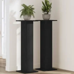 Plantestativer^Planteholder 2 stk - Modern planteudstiller i sort eg | Størrelse: 30x30x95 cm
