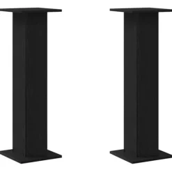 Plantestativer^Planteholder 2 stk - Modern planteudstiller i sort eg | Størrelse: 30x30x95 cm