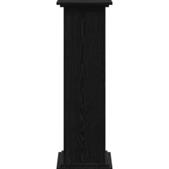Sale Planteholder i konstrueret træ - Moderne plante stativ | Farve: Sort | Størrelse: 33x33x100 cm Plantestativer