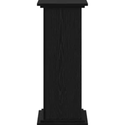 Plantestativer^Planteholder i konstrueret træ - Elegant plante stativ | Farve: Sort | Størrelse: 33x33x80 cm