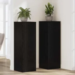 Discount Planteholder i sort eg - Moderne design til indendørs/udendørs brug | Størrelse: 33x33x100 cm Plantestativer