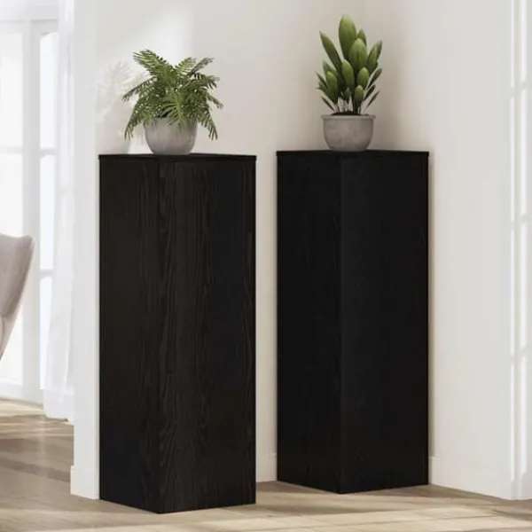 Discount Planteholder i sort eg - Moderne design til indendørs/udendørs brug | Størrelse: 33x33x100 cm Plantestativer