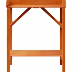 Plantestativer^Planteholder med hylder i massivt fyrretræ - Stativ til planter | Farve: Brun | Størrelse: 75x40x90 cm