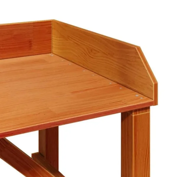 Plantestativer^Planteholder med hylder i massivt fyrretræ - Stativ til planter | Farve: Brun | Størrelse: 75x40x90 cm