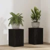 Sale Planteholder sæt 2 stk - Moderne plante stands i sort eg | Størrelse: 20x20x30 cm Plantestativer