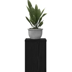 Sale Planteholder sæt 2 stk - Moderne plante stands i sort eg | Størrelse: 20x20x30 cm Plantestativer