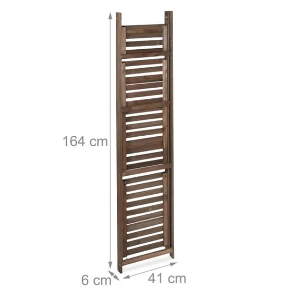 Plantestativer^Planteholder, Træ, 160x41x49 cm, Brun