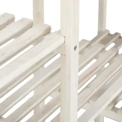 Plantestativer^Planteholder, Træ, 70x89x26,5 cm, Hvid