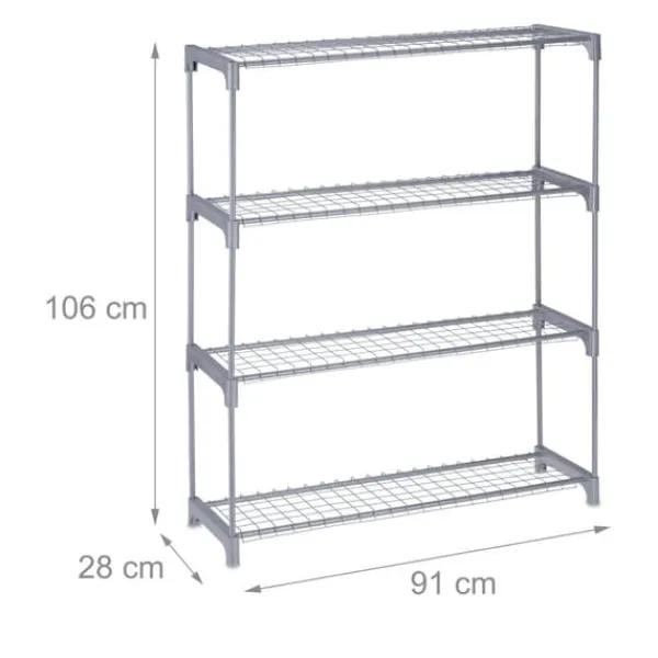 Plantestativer^Planteholder, 106x91x28 cm, Grå