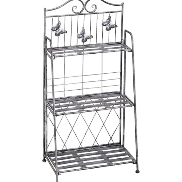 Clearance Planteholder, 44x25x96 cm, Sølv Plantestativer