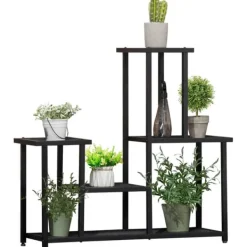 Plantestativer^Planteholder, 91x25x83 cm, Sort