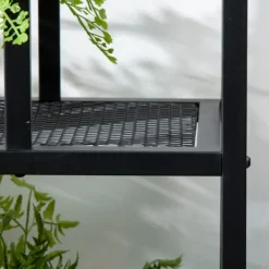 Plantestativer^Planteholder, 91x25x83 cm, Sort