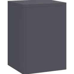 Online Planteholdere 3 pcs - Minimalistisk Udendørs Design | Farve: Antracit | Størrelse: 24x24x75 cm Plantestativer