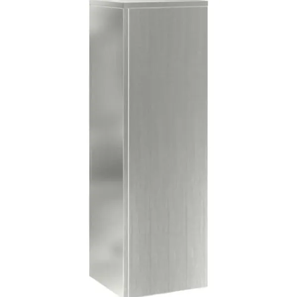 Outlet Planteholdere 2 stk - Galvaniseret stål | Farve: Sølv | Størrelse: 24x24x75 cm Plantestativer