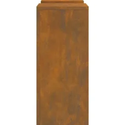 Plantestativer^Planteholdere 2 stk - Minimalistisk design i forvitret stål | Størrelse: 24x24x55 cm