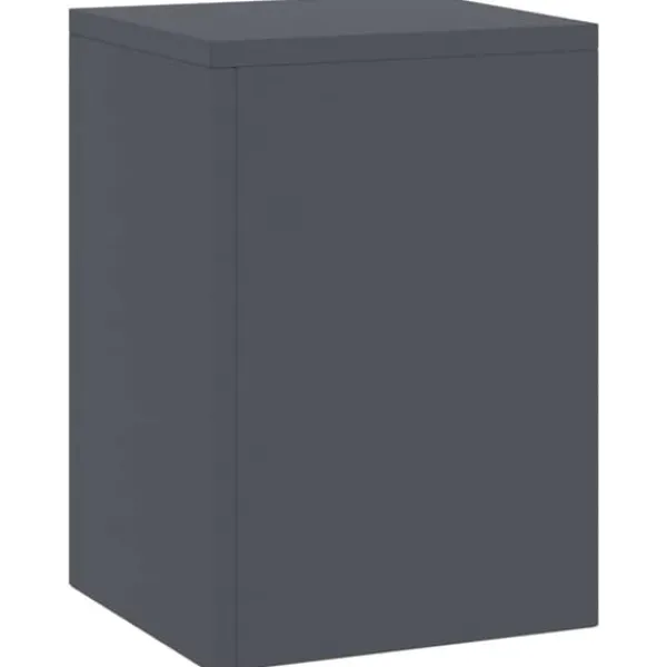 Best Planteholdere 2 stk - Minimalistisk Stål | Farve: Antracit | Størrelse: 24x24x35 cm Plantestativer