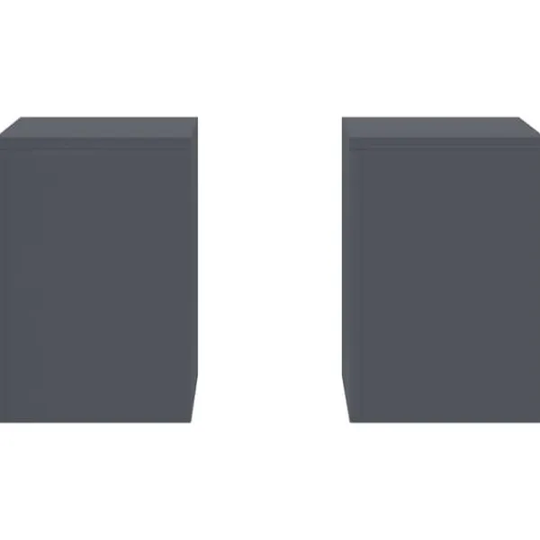Best Planteholdere 2 stk - Minimalistisk Stål | Farve: Antracit | Størrelse: 24x24x35 cm Plantestativer
