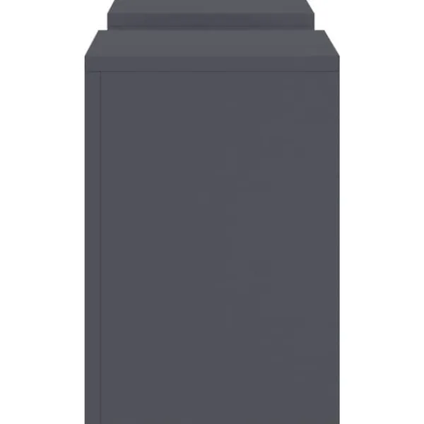 Best Planteholdere 2 stk - Minimalistisk Stål | Farve: Antracit | Størrelse: 24x24x35 cm Plantestativer