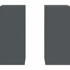 Plantestativer^Planteholdere 2 stk - Minimalistisk Stål | Farve: Antracit | Størrelse: 24x24x55 cm