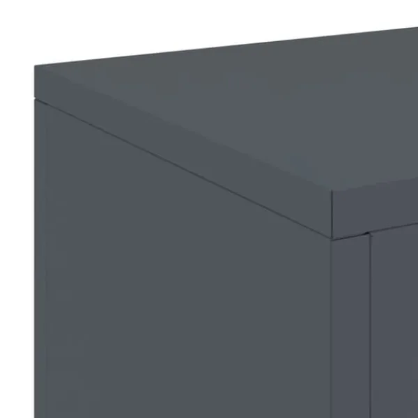 Plantestativer^Planteholdere 2 stk - Minimalistisk Stål | Farve: Antracit | Størrelse: 24x24x55 cm