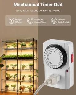 Clearance Plantehylde - 6-etagers Dobbeltrækket Plantestativ - 180 cm Højt - Med Hjul - Timer - 200W Fuldspektrum Vækstlys - Til Indendørs Planter - Frøopstart | CDON Plantestativer